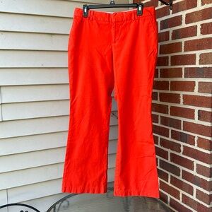 Banana Republic orange flare legged pant size 10